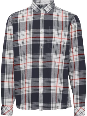 Foto van product !Solid Overhemd 'Esdras' nachtblauw / vuurrood / wit