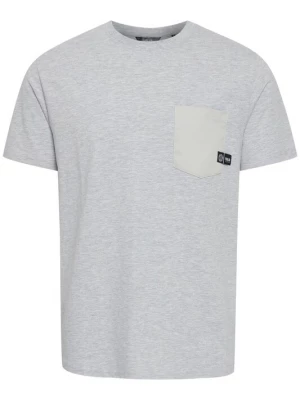 Foto van product !Solid Shirt 'BASTO' lichtgrijs / zwart / wit
