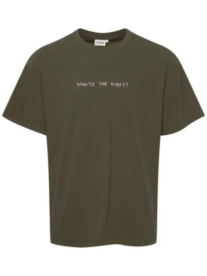 Foto van product !Solid Shirt 'Hammad' kaki / wit