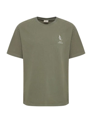 Foto van product !Solid Shirt 'Ismail' olijfgroen / wit