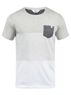 Foto van product !Solid Shirt 'Malte' grijs / donkergrijs / wit