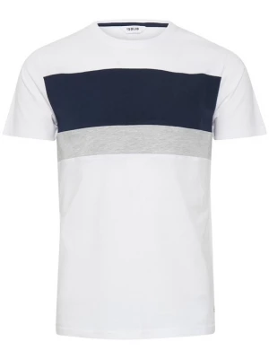 Foto van product !Solid Shirt 'Sascha' donkerblauw / grijs gemêleerd / wit