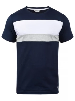 Foto van product !Solid Shirt 'Sascha' donkerblauw / grijs / wit