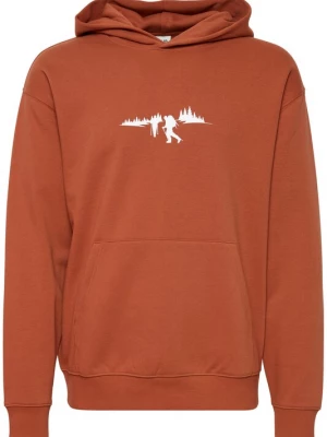 Foto van product !Solid Sweatshirt 'Halmus' roestrood / wit