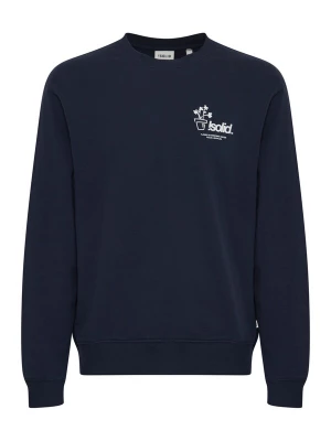 Foto van product !Solid Sweatshirt 'Imran' navy / wit