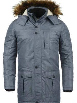 Foto van product !Solid Winterjas duifblauw / bruin