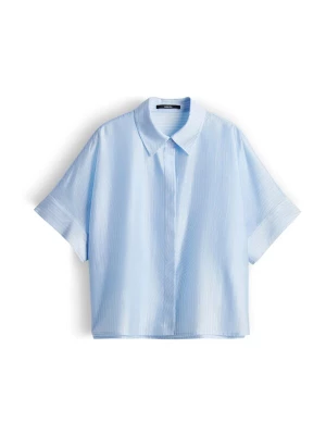 Foto van product Someday Blouse 'Zulin' pastelblauw / wit