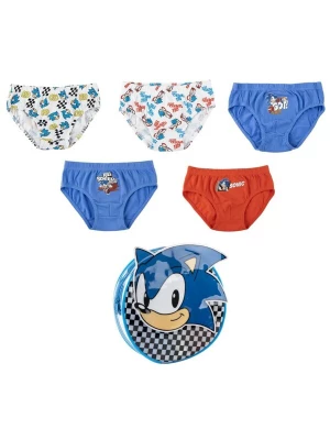 Foto van product Sonic the Hedgehog Onderbroek 'Sonic the Hedgehog Boys Briefs 5-Pack – Multicolor' gemengde kleuren