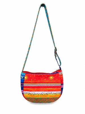 Foto van product Sophia Pirrera Handtas 'Floral Crossbody Bag / Handbag' knalrood