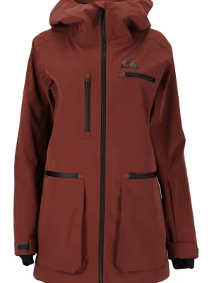 Foto van product SOS Functionele jas 'Silverton' donkerrood