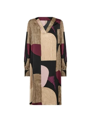 Foto van product Soyaconcept Blouse beige / donkerbeige / fuchsia / zwart