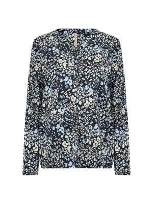 Foto van product Soyaconcept Blouse 'Felicity' navy / lichtblauw / wolwit
