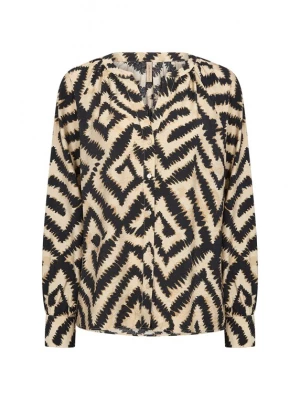 Foto van product Soyaconcept Blouse 'Pixi' sand / cognac / zwart