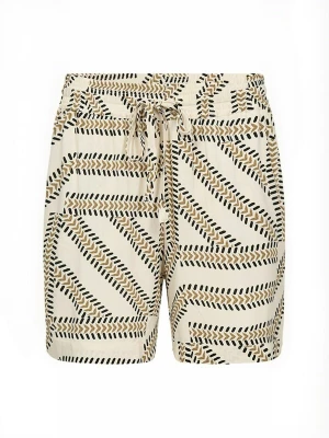 Foto van product Soyaconcept Broek 'Felia' lichtgeel / geel gemêleerd / zwart