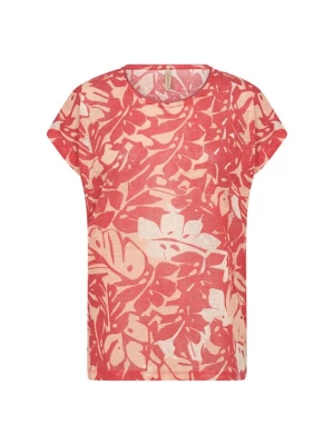 Foto van product Soyaconcept Shirt 'Aretha' beige gemêleerd / rood
