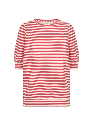 Foto van product Soyaconcept Shirt ' SC_BARNI ' beige / karmijnrood