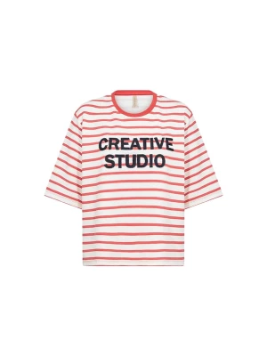 Foto van product Soyaconcept Shirt ' SC-BARNI ' rood / zwart / wit