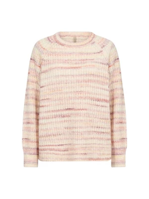 Foto van product Soyaconcept Trui 'Berete' sand / pitaja roze / pastelroze
