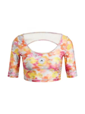 Foto van product Sport T-shirt Adidas by Stella McCartney donkerroze