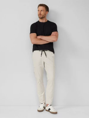 Foto van product Sportieve jogger met cargozakken van stretchjersey s.Oliver grijs