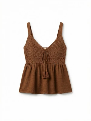 Foto van product Springfield Gebreide top chocoladebruin