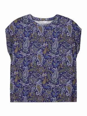 Foto van product Springfield Shirt cyaan blauw / donkerblauw / oranje / wit