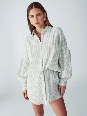 Foto van product St MRLO Blouse 'ELLIE' crème / kaki
