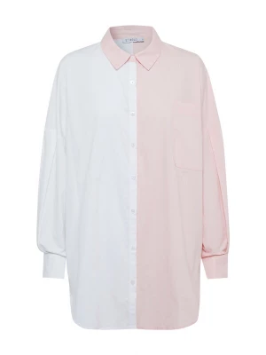 Foto van product St MRLO Blouse 'Requisite' lichtroze / wit
