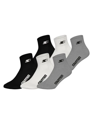 Foto van product Starter Sokken ' Quarter ' grijs gemêleerd / zwart / wit