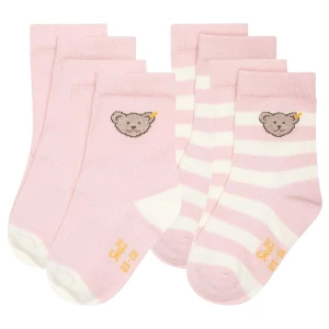Foto van product Steiff Collection Sokken lichtbeige / donkerbeige / bruin / pastelroze