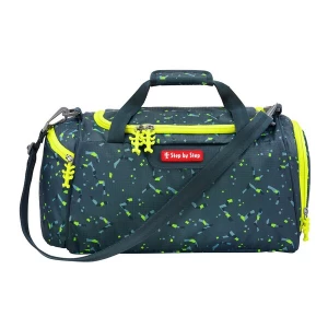 Foto van product STEP BY STEP Sporttas 'Hama' duifblauw / neongeel / grafiet