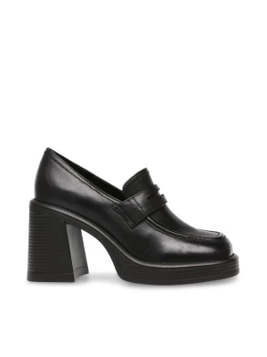 Foto van product STEVE MADDEN Mocassins 'Womens Far-Out Black Leat Loafer Shoes' zwart