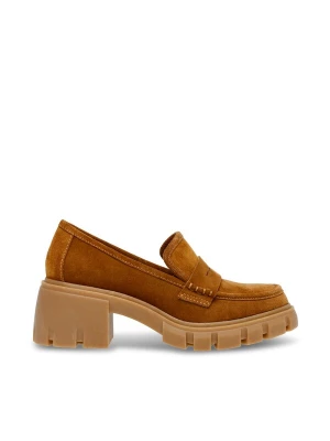 Foto van product STEVE MADDEN Mocassins 'Womens Humphrey Cognac Sue Loafer Shoes' bruin