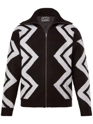 Foto van product STHUGE Gebreid vest zwart / wit