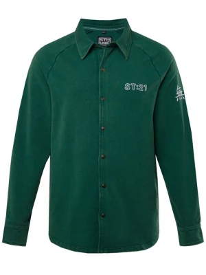 Foto van product STHUGE Overhemd groen / wit