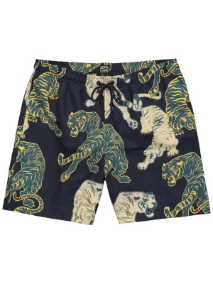 Foto van product STHUGE Zwemshorts crème / navy / saffier / limoen