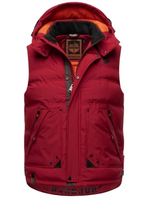 Foto van product STONE HARBOUR Bodywarmer 'Egoor' donkeroranje / karmijnrood