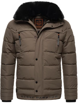Foto van product STONE HARBOUR Winterjas 'Witaas' mokka / zwart