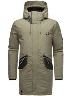 Foto van product STONE HARBOUR Winterparka 'Ragaan' olijfgroen / zwart