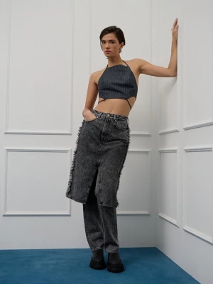 Foto van product Straight leg jeans Ganni zwart