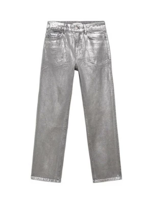 Foto van product Straight leg jeans Mango zilverkleurig