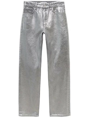 Foto van product Straight leg jeans Mango zilverkleurig
