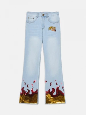 Foto van product Straight leg jeans Pinko lichtblauw denim