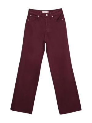 Foto van product Straight leg jeans Stradivarius bordeauxrood