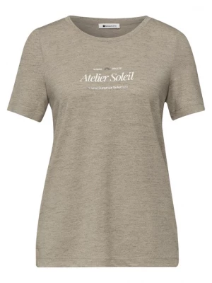 Foto van product STREET ONE Shirt beige gemêleerd / wit