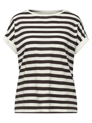 Foto van product STREET ONE Shirt donkerbruin / wit