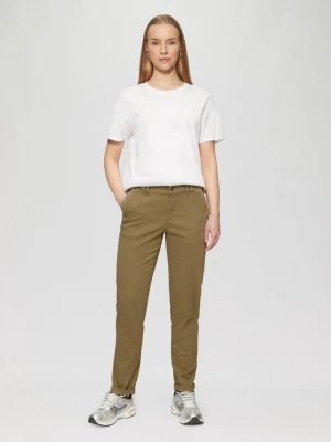 Foto van product Stretchkatoenen chino's QS olijfgroen