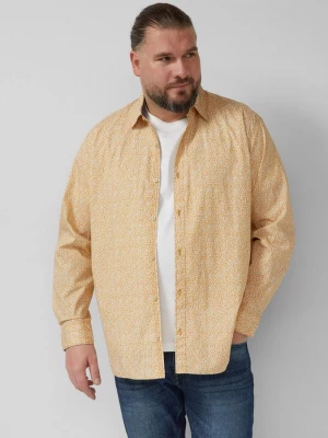 Foto van product Stretchkatoenen shirt met all-over print s.Oliver geel