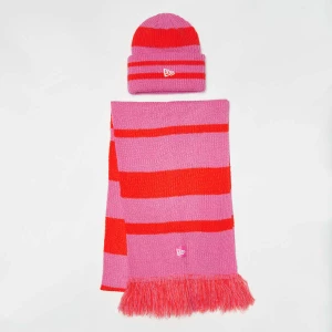 Foto van product Stripe Scarf Beanie Set (2 Piece) New Era