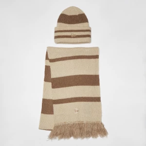 Foto van product Stripe Scarf Beanie Set (2 Piece) New Era